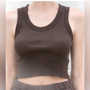 Brandy Melville Chocolate Brown Connor Tank
